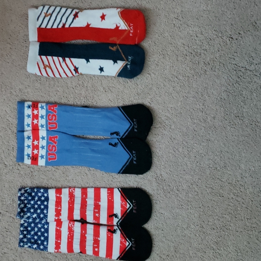Aly Raisman FEAT Socks USA themed